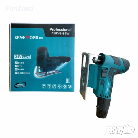 Професионален акумулаторен прободен трион КРАФТРОЯЛ 24м гаранция