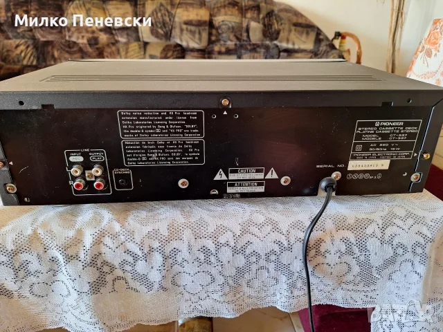 PIONEER CT 337 STEREO CASSETTE DECK.MADE IN JAPAN., снимка 6 - Декове - 55424153