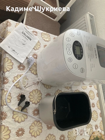Хлебопекарна Crown 850W, нова с гаранция, снимка 3 - Хлебопекарни - 54581158