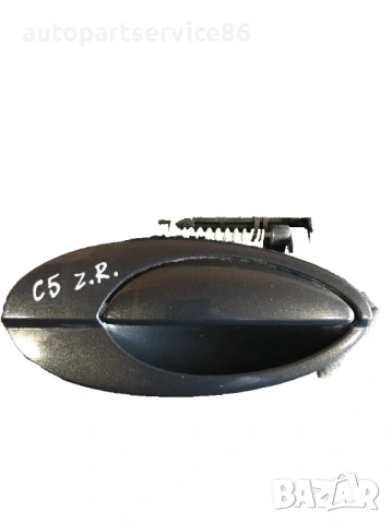 Дръжка за външна задна дясна врата черна за Citroen C5 (2001-2005) 9642929080