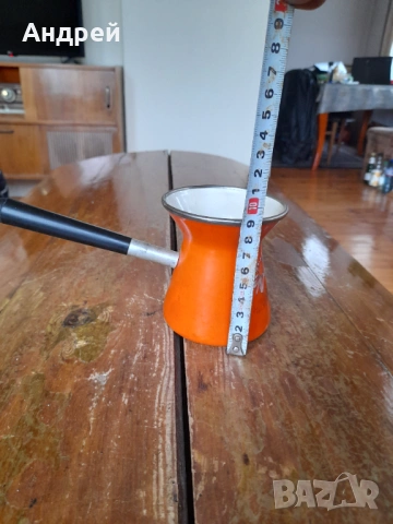 Старо емайлирано джезве #8, снимка 4 - Други ценни предмети - 54262954