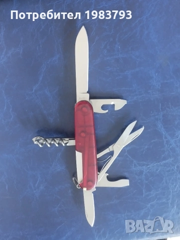 Victorinox,прозрачен с ножица,като нов., снимка 2 - Ножове - 54833832