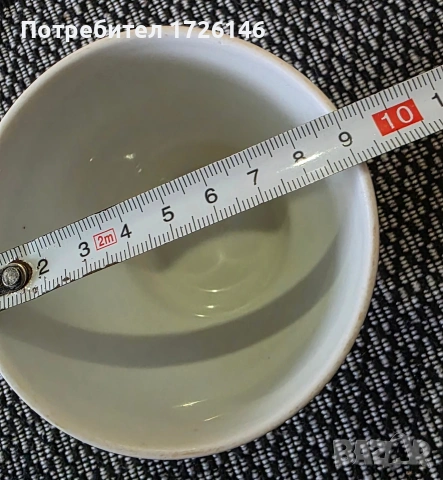 Порцеланова купичка на Китка със златен кант , снимка 6 - Сервизи - 54058073