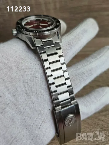 БАРТЕР Zelos Swordfish 40mm SS 'Crimson Red' - Seiko NH35, снимка 7 - Мъжки - 55671562