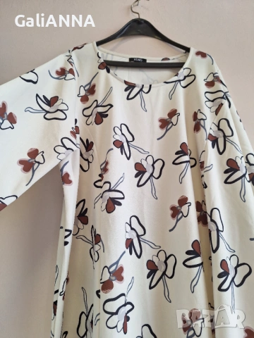 СТРАХОТНА ТУНИКА В ЕФЕКТЕН ДЕСЕН 3XL-4XL, снимка 3 - Туники - 54672556