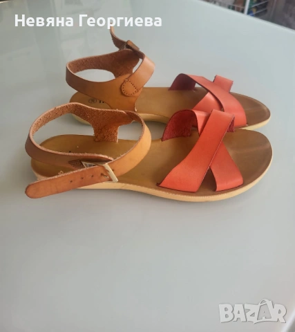 Дамски сандали, номер 38, оранжеви