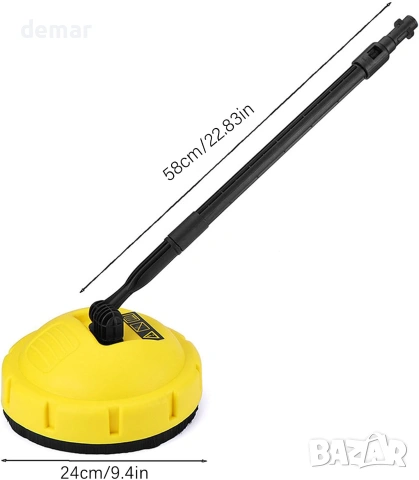 Ротационна приставка за водоструйка Karcher – за почистване на тераса и двор, 58 см, снимка 2 - Парочистачки и Водоструйки - 55011502