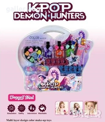 Детски комплект за грим и аксесоари KPOP Demon Hunters 