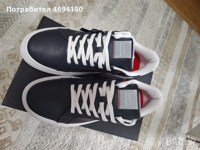 Оригинални мъжки кецове Tommy Hilfiger, снимка 3 - Маратонки - 55015907
