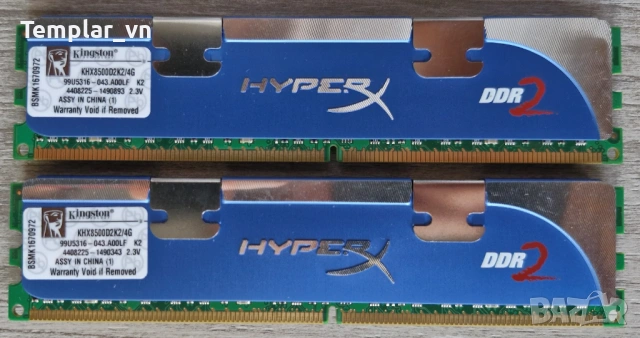 Kingston Hyper X 2x2 DDR2 1066 PC2 8500 //  OCZ Platinum 2x2 DDR2 1066 PC2 8500