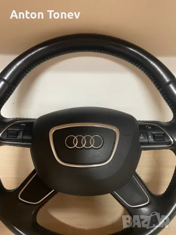 Оригинален кожен,мултифонкционален волан свален от AUDI Q5 2015g, снимка 2 - Аксесоари и консумативи - 55595628