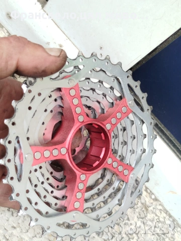 Венец касета 9 скорости за велосипед колело sram pg 990 и нейната верига свалени от 26 цола , снимка 5 - Части за велосипеди - 54489268