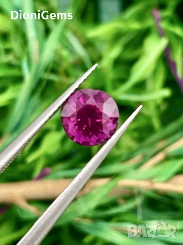 Естествен Гранат Родолит 1.31 ct – Мозамбик, снимка 5 - Други - 55391952
