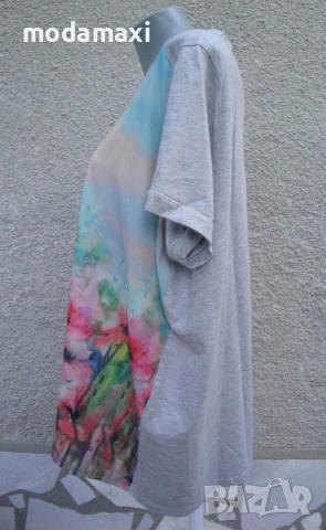 4XL  Туника  Ms Mode с макове  , снимка 6 - Туники - 55288906