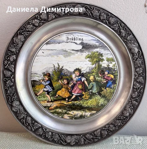 Декоративни чинии с 4те сезона, снимка 2 - Декорация за дома - 55310178