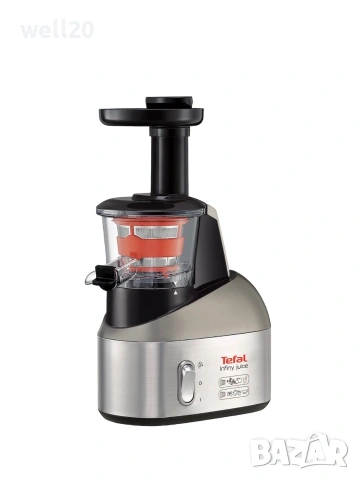 Сокоизстисквачка Tefal Infiny Juice 200W, Черна/Инокс, снимка 5 - Сокоизстисквачки и цитрус преси - 55232706