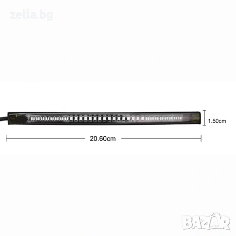 Гъвкава LED лента за мотор 48 диода – стоп, габарит и мигачи за мотоциклет, скутер, ATV 10102, снимка 8 - Части и Платки - 54657773