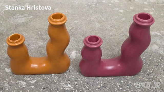 Свещници Boltze -Лимаро Фуксия 15 см., снимка 4 - Декорация за дома - 54563618