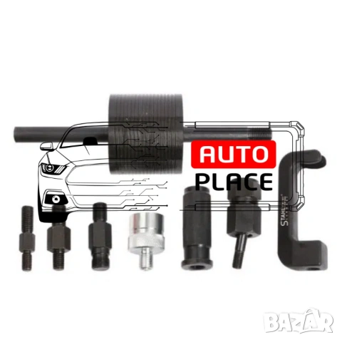 Комплект скоба, обратен чук и накрайници за вадене на Common Rail дюзи HAWEK, снимка 2 - Други инструменти - 54074303