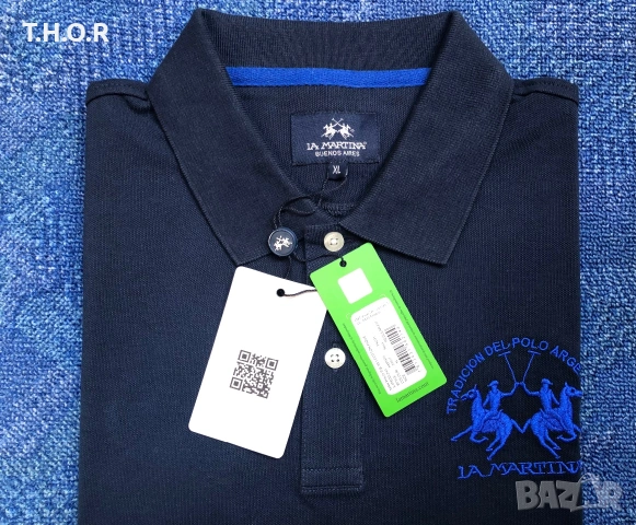 La Martina Polo Shirt ОРИГИНАЛНИ мъжки поло тениски - L/XL, снимка 15 - Тениски - 54982167
