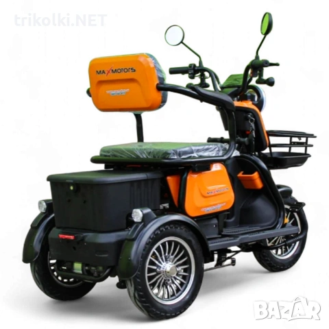 Електрическа триколка Max Motors X1 1500W, 48V, 20Ah, големи 10” джанти, снимка 14 - Инвалидни скутери - 54543434