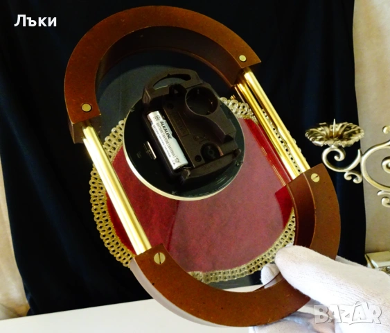 Немски стенен часовник Royal,позлата. , снимка 4 - Антикварни и старинни предмети - 54283260