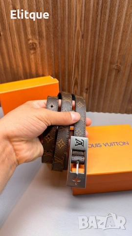 колани от естествена кожа в кутия Louis Vuitton , снимка 3 - Колани - 54566120