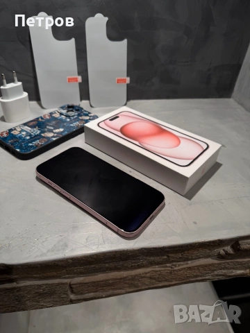 Перфектен Iphone 15 Pink + подаръци, снимка 6 - Apple iPhone - 54512433