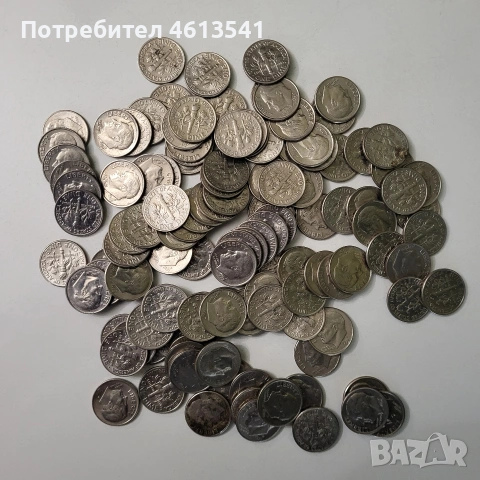 $10цента лот от 121бр.не чистени