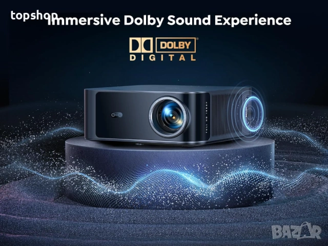 Чисто нов с фолиата, перфектен Smart Проектор TOPTRO X9 – 4K Поддръжка, 1500 ANSI Lumens..., снимка 5 - Плейъри, домашно кино, прожектори - 54222116