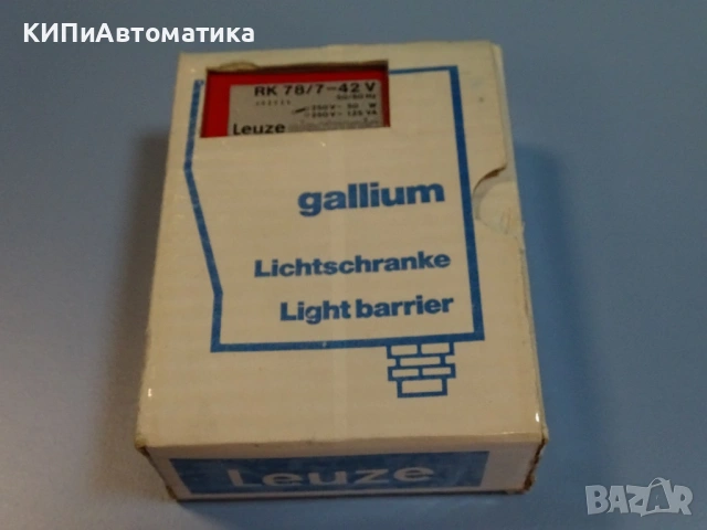 фотоелектрически датчик Leuze RK 78/7-42V photoelectric sensor 250V, снимка 8 - Резервни части за машини - 54218579