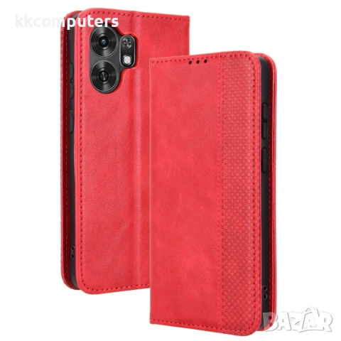 Ретро Кожен Калъф Портфейл за Honor X6d 5G - Магнитен, Стойка, Слотове, 4 цвята, снимка 4 - Калъфи, кейсове - 54518082