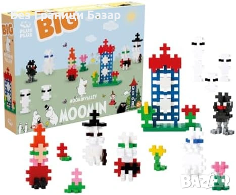 Нов Детски конструктор Moomin Plus-Plus BIG 120 части STEM играчка за малки деца