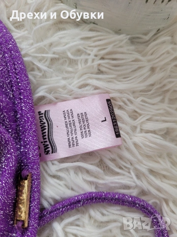 Блестящ лилав бански от две части , снимка 9 - Бански костюми - 54995176