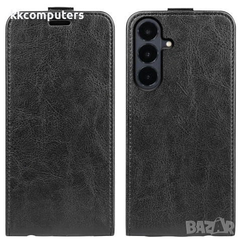 Samsung Galaxy S26 FE Калъф - Вертикален флип, Картодържател, Кожен, 4 цвята, снимка 7 - Калъфи, кейсове - 55036147