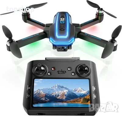 Чисто Нов Професионален GPS Дрон G10 с UHD 4K Камера EIS Дистанционно с 4.5 Инча 2K Екран Безчетков