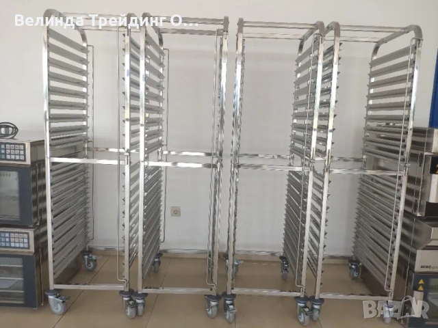 Колички за тави 60х40см, 18 нива