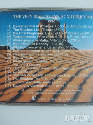 Ennio Morricone - The very best - матричен диск музика, снимка 2 - CD дискове - 55675362