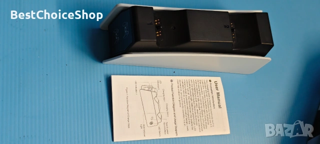 Зарядна станция за PS5 контролер - Съвместима с Playstation 5 Edge и Dual Controller Gaming, снимка 6 - Аксесоари - 54957899