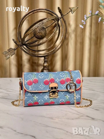 Louis Vuitton Нова Стилна Дамска Кожена Чанта Луи Витон Различни Цветове 