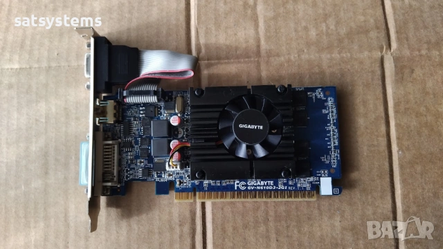Видео карта NVidia GeForce Gigabyte GT610 HDMI 2048MB GDDR3 64bit PCI-E