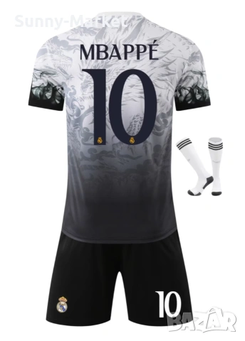 Детски Футболен екип Реал Мадрид Мбапе Mbappe тениска + шорти + чорапи, снимка 3 - Детски комплекти - 55204463