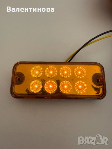 LED габарит червен 8 диода 12V за камион, ремарке, бус, снимка 3 - Аксесоари и консумативи - 54367218