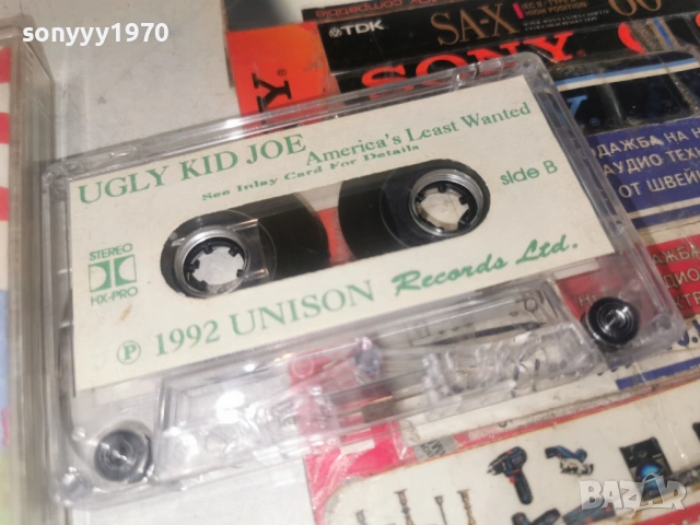 UGLY KID JOE 1992 UNISON TAPE 1106261257H2E6R, снимка 7 - Аудио касети - 54865989