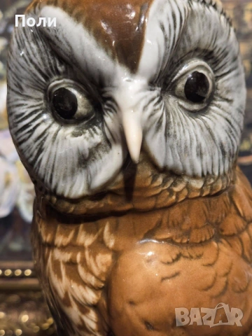 Порцеланова сова, Karl Ens, Turingen, снимка 4 - Антикварни и старинни предмети - 54219061