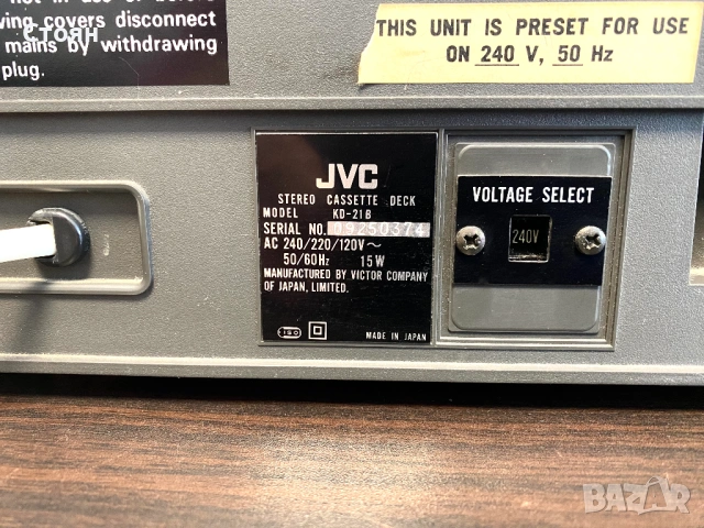 Чудесен касетен дек JVC, снимка 9 - Декове - 54228026