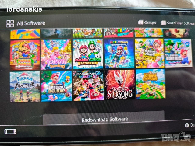 Nintendo switch oled, ОСТАНА 1 брой с розовия кейс. Хакнато., снимка 3 - Nintendo конзоли - 54306066