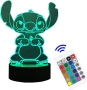 Стич Stitch 3D Лампа със сменящи се цветове, снимка 2