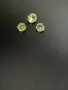 Комплект 3 естествени цитрина – общо 2,15 ct – кръгъл брилянтен, снимка 6