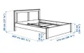 Спалня/легло 160/200 IKEA SONGESAND с подматрачна рамка Lonset, снимка 2